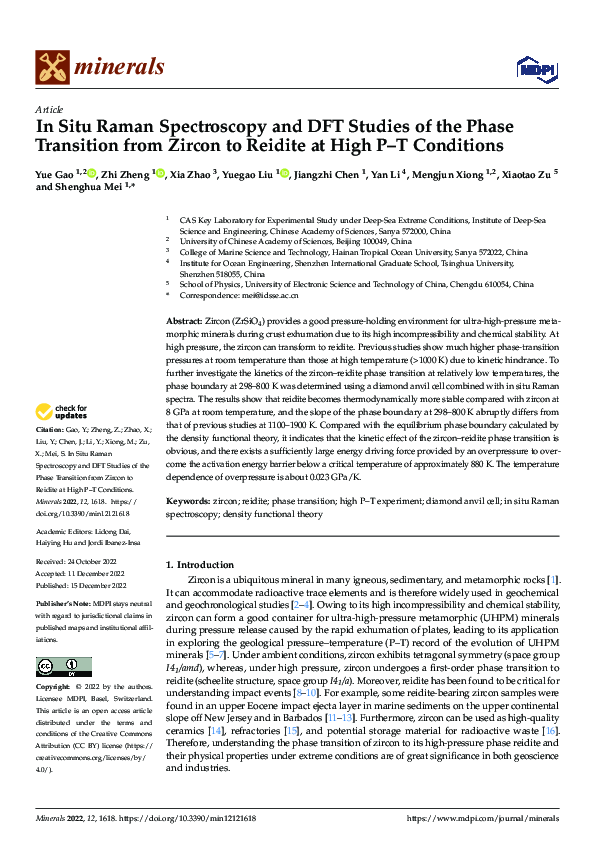 (PDF) In Situ Raman Spectroscopy and DFT Studies of the Phase ...