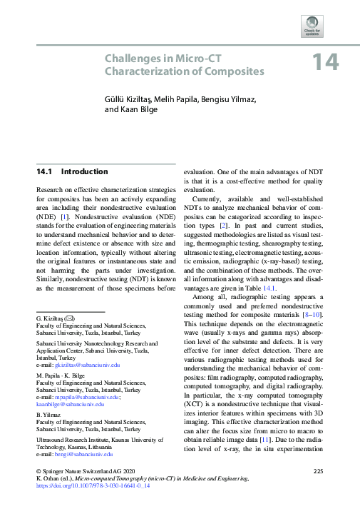 (PDF) Micro-computed Tomography (micro-CT) in Medicine and Engineering