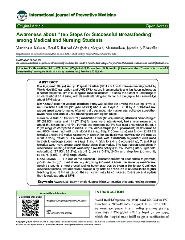 TEN STEPS TO SUCCESSFUL BREASTFEEDING PDF DOWNLOAD visual data 5