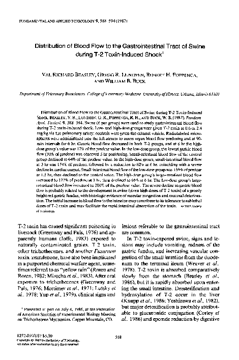 (PDF) Distribution of blood flow to the gastrointestinal tract of swine ...