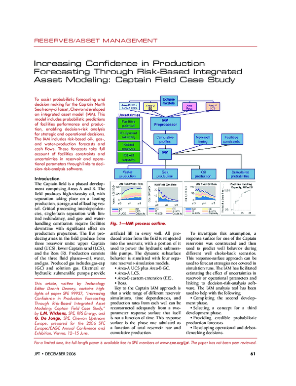 (PDF) Increasing Confidence in Production Forecasting Through Risk ...
