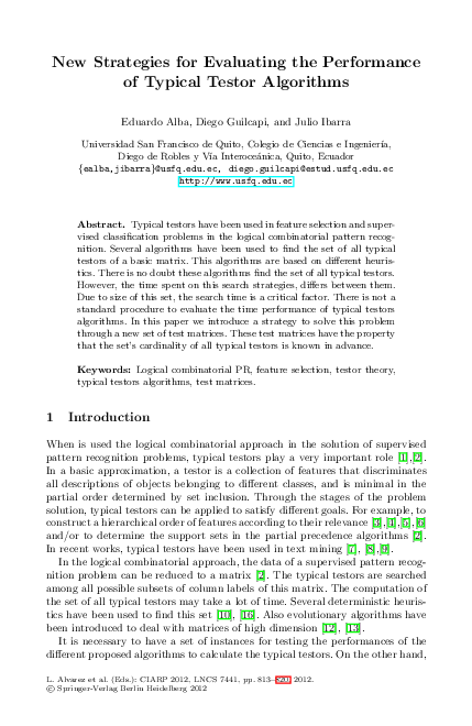 (PDF) New Strategies for Evaluating the Performance of Typical Testor ...