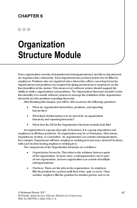 (PDF) Organization Structure Module