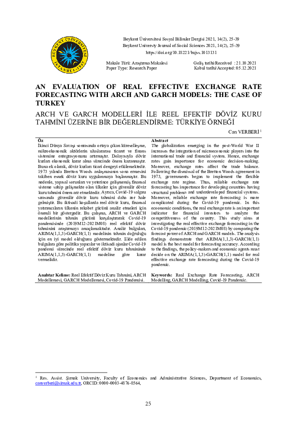(PDF) An Evaluation of Real Effective Exchange Rate Forecasting with ...
