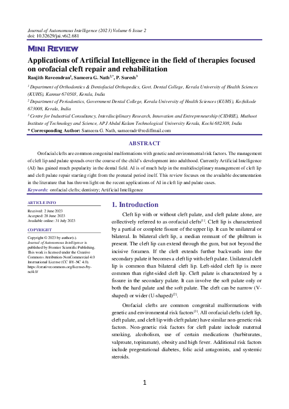 (PDF) Applications of Artificial Intelligence in the field of therapies ...