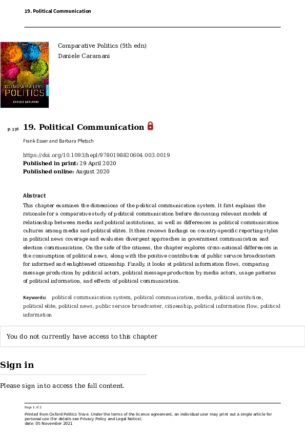 Pdf 19 Political Communication