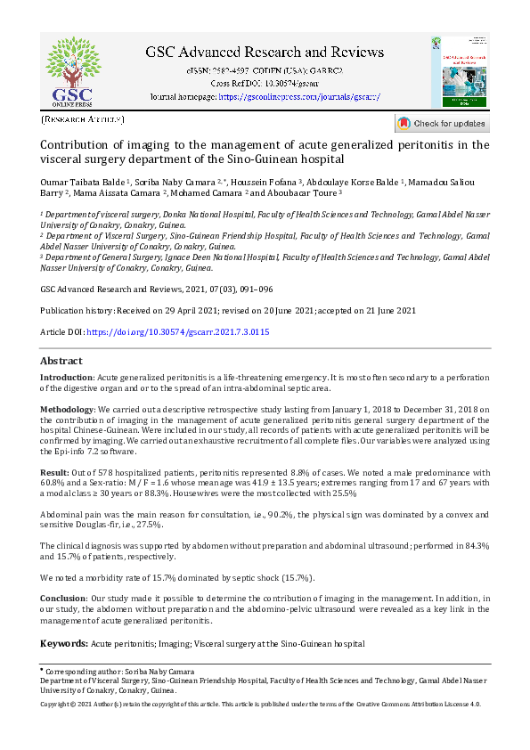 (PDF) Contribution of imaging to the management of acute generalized ...