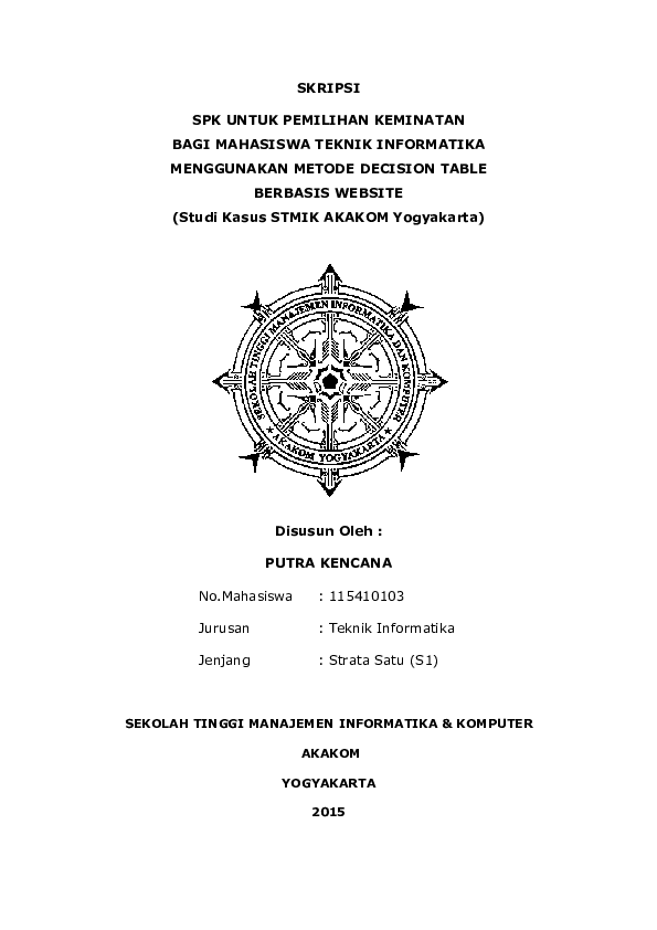 (PDF) SPK UNTUK PEMILIHAN KEMINATANBAGI MAHASISWA TEKNIK INFORMATIKA ...