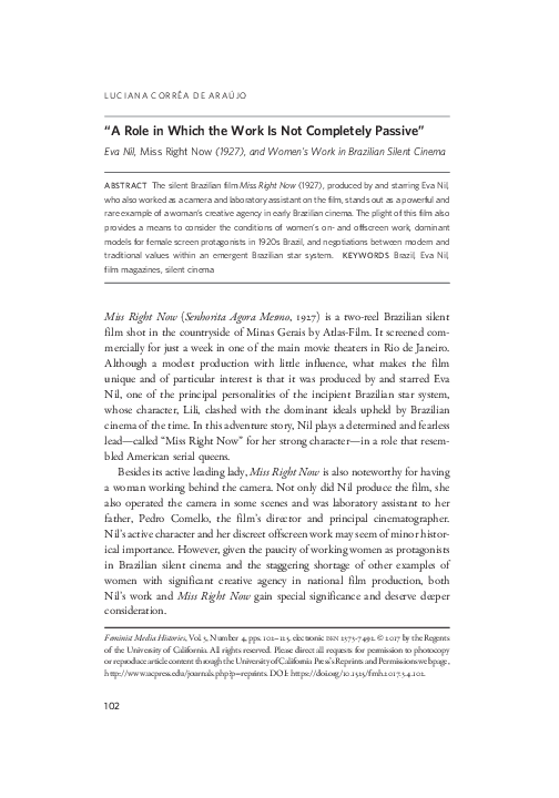(PDF) “A Role in Which the Work Is Not Completely Passive”