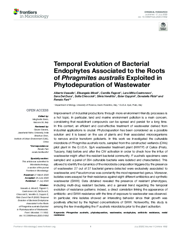 (PDF) Temporal Evolution of Bacterial Endophytes Associated to the ...