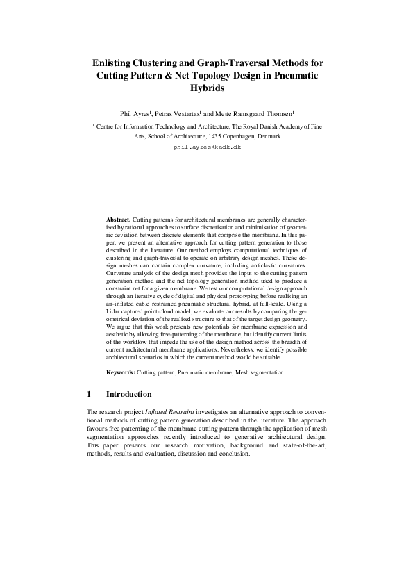 (PDF) Enlisting Clustering and Graph-Traversal Methods for Cutting ...