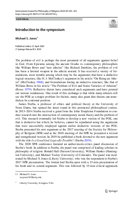 (PDF) Introduction to the symposium