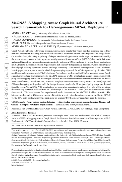 (PDF) MaGNAS: A Mapping-Aware Graph Neural Architecture Search ...