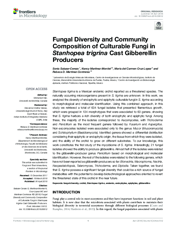 (PDF) Fungal diversity and community composition of wheat rhizosphere ...