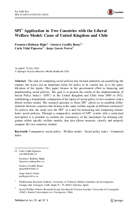 (PDF) SPI+ Application in Two Countries with the Liberal Welfare Model ...