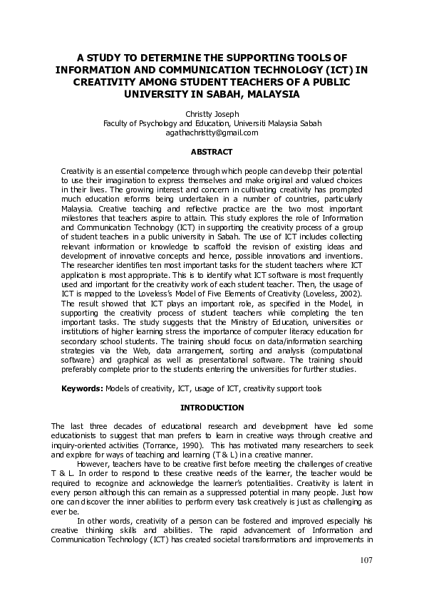 (PDF) A Study to Determine the Supporting Tools of Information and ...