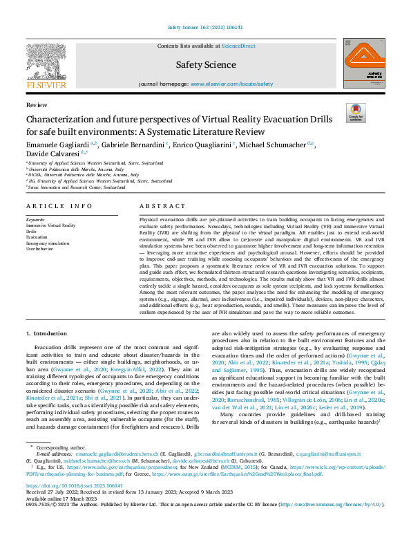 (PDF) Characterization and future perspectives of Virtual Reality ...