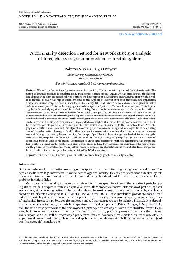 (PDF) A community detection method for network structure analysis of ...