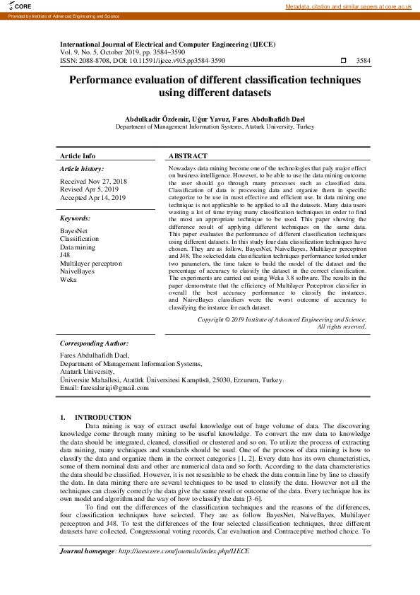 (PDF) Performance evaluation of different classification techniques ...