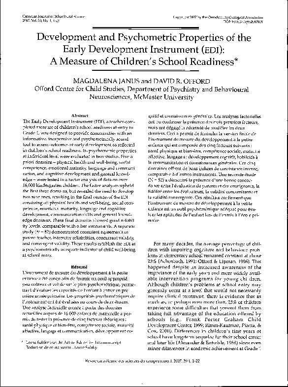 (PDF) Development and psychometric properties of the Early Labour ...