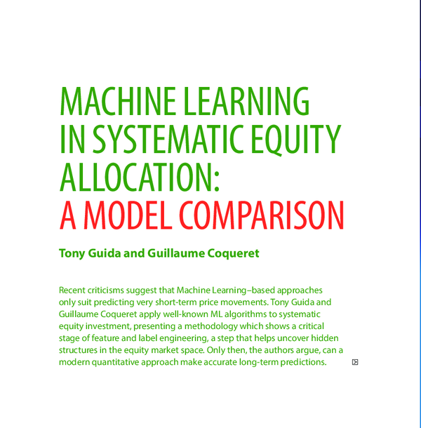 (PDF) Machine Learning in Systematic Equity Allocation: A Model Comparison