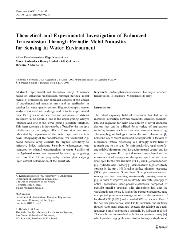 (PDF) Theoretical and Experimental Investigation of Enhanced ...