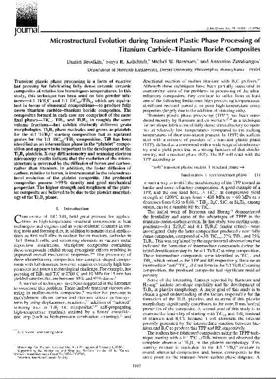 (PDF) Microstructural Evolution during Transient Plastic Phase ...