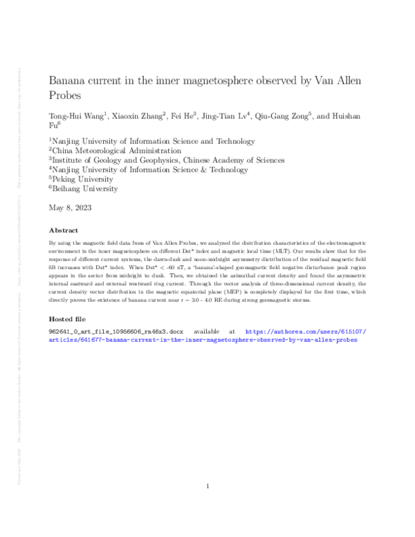Banana current in the inner magnetosphere observed by Van Allen Probes