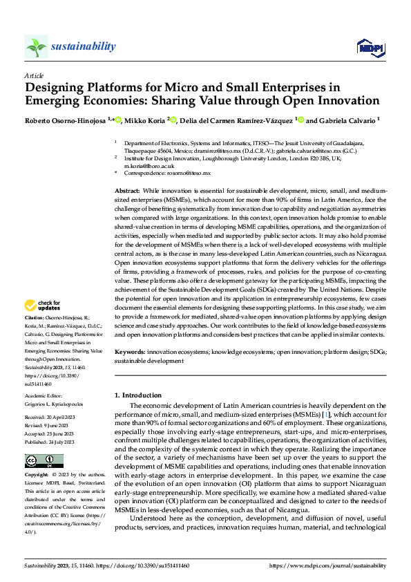 (PDF) Designing Platforms for Micro and Small Enterprises in Emerging ...