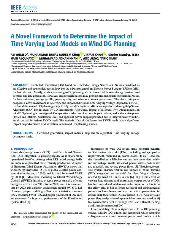 (PDF) A Novel Framework to Determine the Impact of Time Varying Load ...