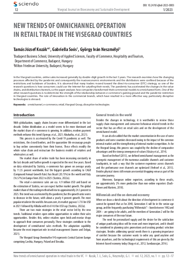 (PDF) New Trends of Omnichannel Operation in Retail Trade in the ...