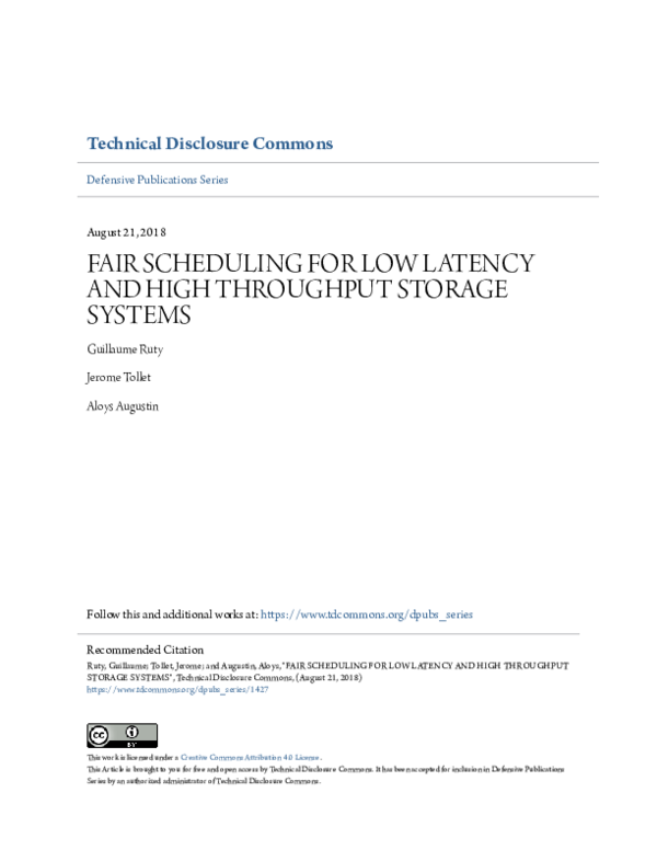 (PDF) Fair Scheduling for Low Latency and High Throughput Storage Systems