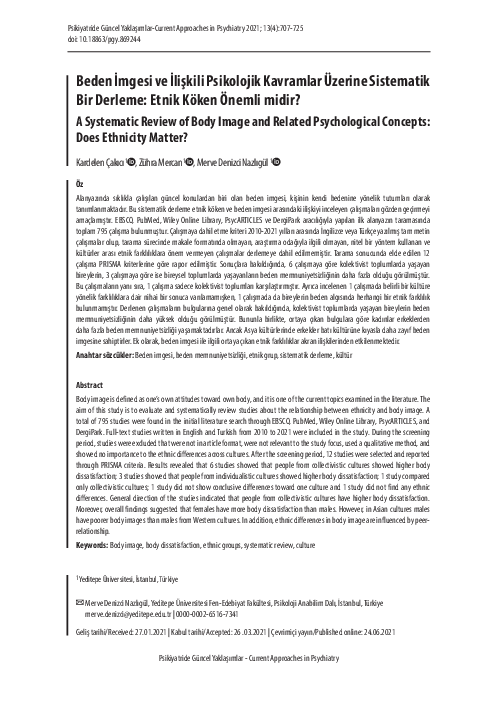 (PDF) A Systematic Review of Body Image and Related Psychological ...