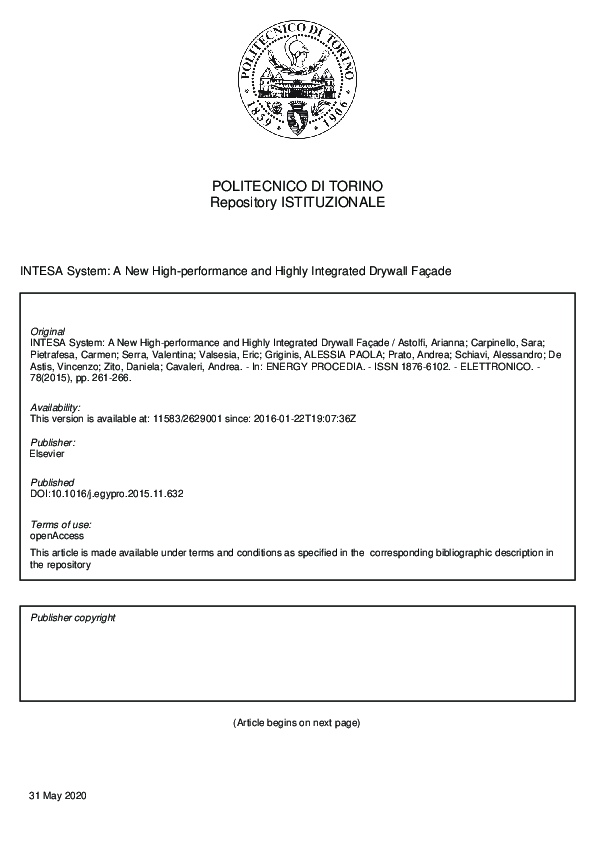 (PDF) INTESA System: A New High-performance and Highly Integrated ...