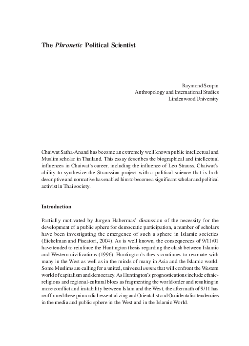 (PDF) The Phronetic Political Scientist