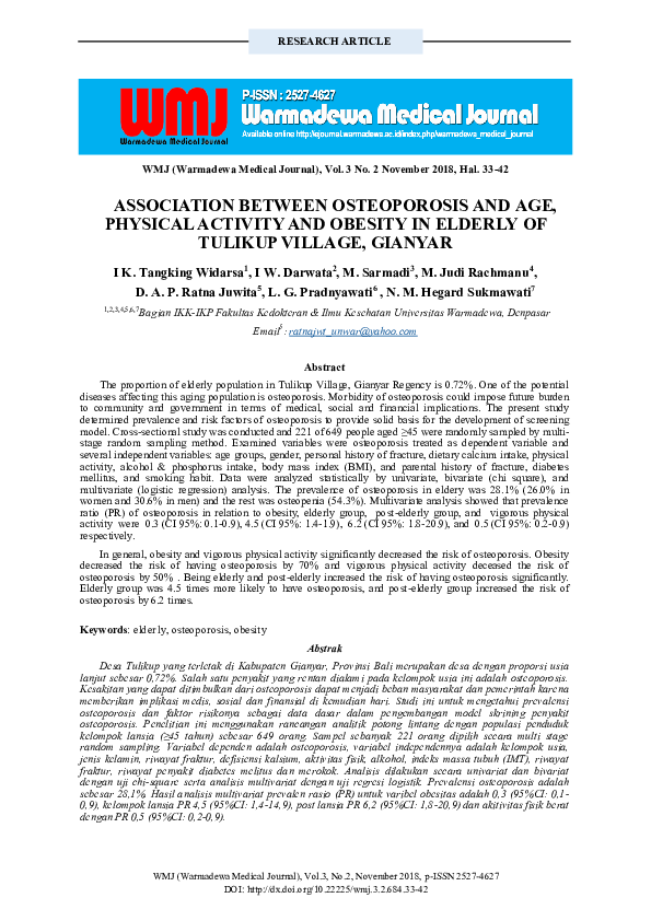 (PDF) The association between physical activity and obesity differs by ...