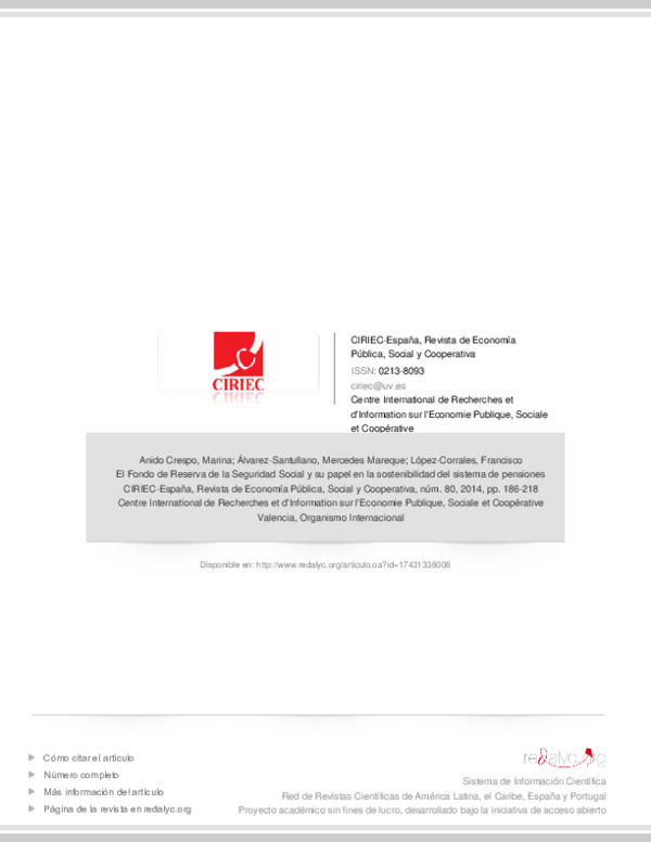 (PDF) El Fondo de Reserva de la Seguridad Social y su papel en la ...