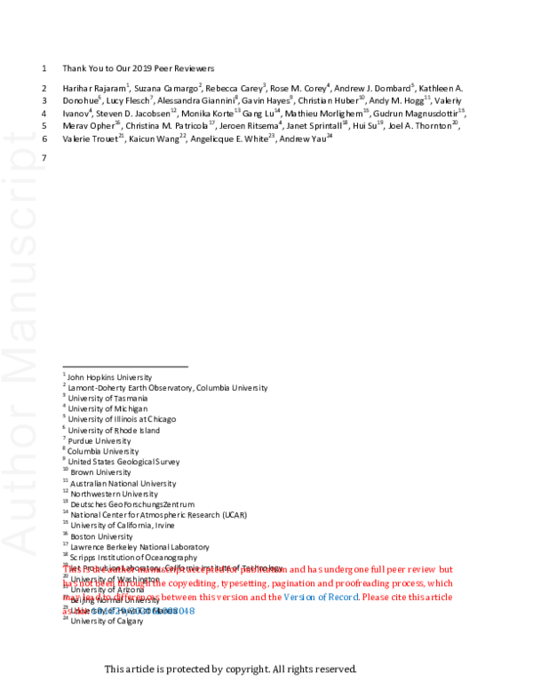 (PDF) Thank You to Our 2019 Peer Reviewers Jeroen Ritsema Academia.edu