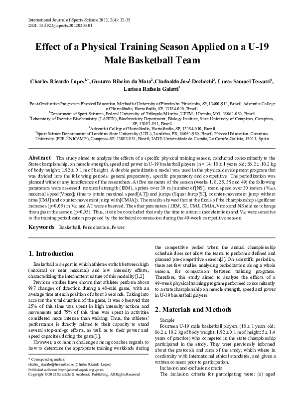 (PDF) The Effect of Physical Condition Training Forms In Soccer Team ...