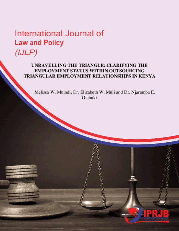 (PDF) Unravelling the Triangle: Clarifying the Employment Status Within ...