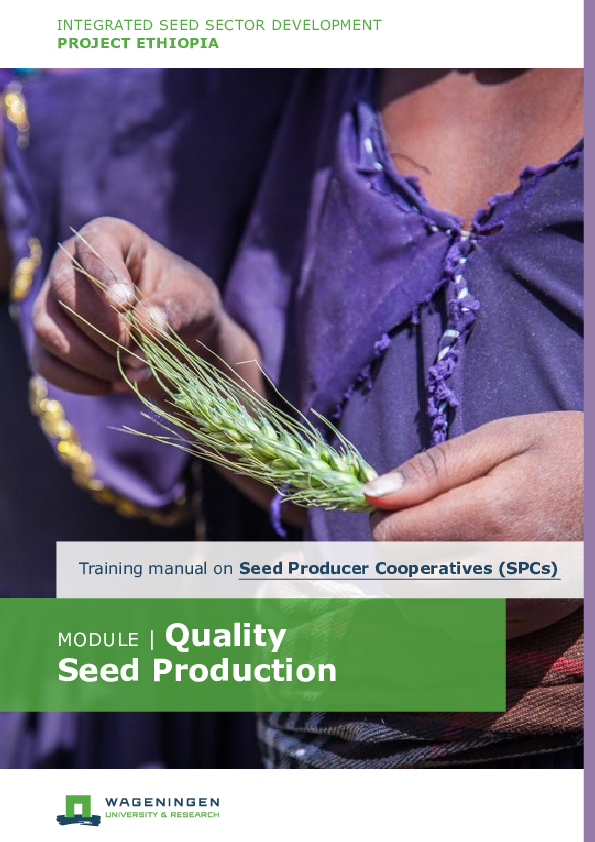 (PDF) Training manual on Seed Producer Cooperatives (SPCs) module ...