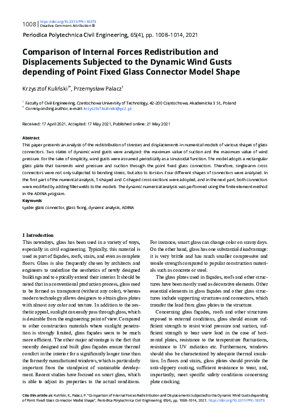(PDF) Comparison of Internal Forces Redistribution and Displacements ...