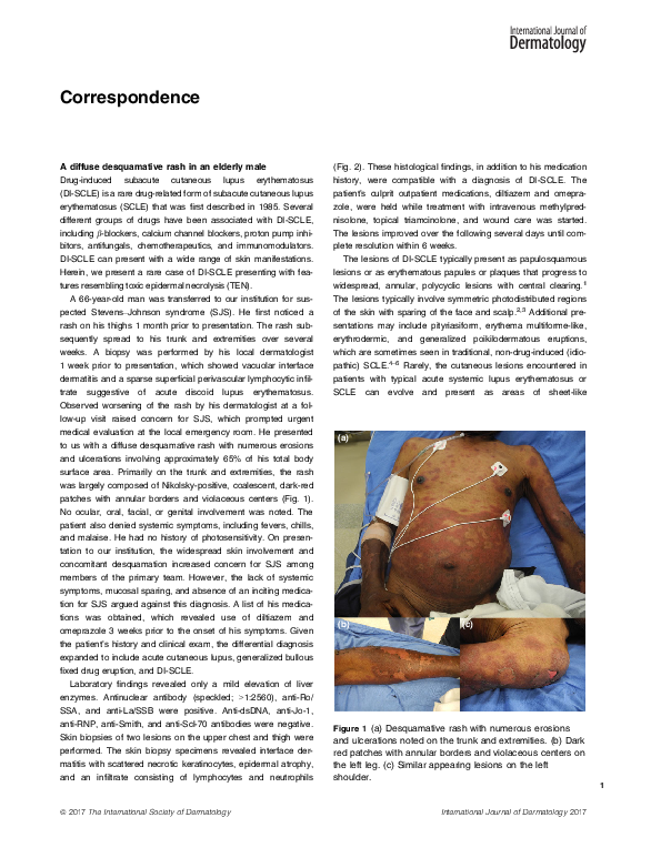 (PDF) A diffuse desquamative rash in an elderly male