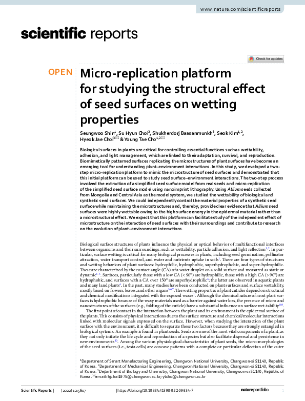 (PDF) Micro-replication platform for studying the structural effect of ...