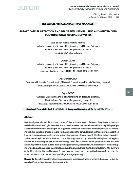 (PDF) Breast Cancer Detection and Image Evaluation using Augmented Deep ...