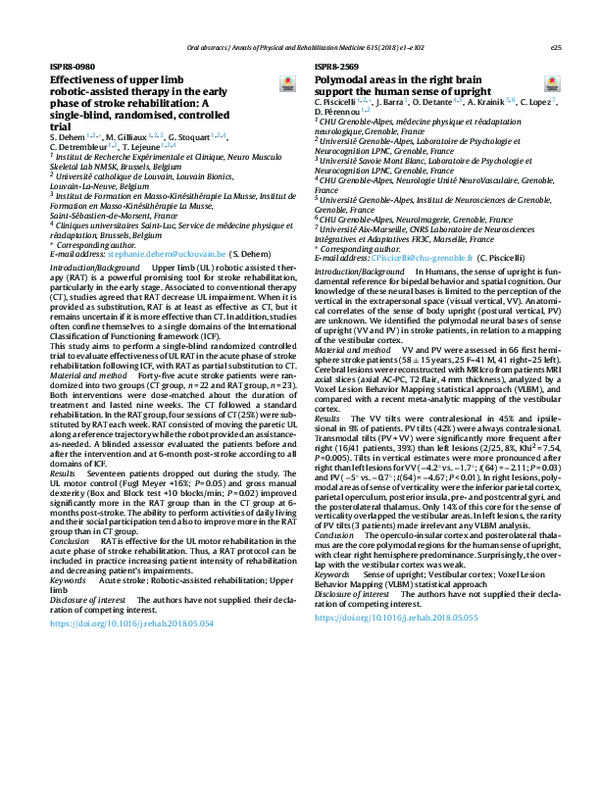 (PDF) Effectiveness of upper limb robotic-assisted therapy in the early ...