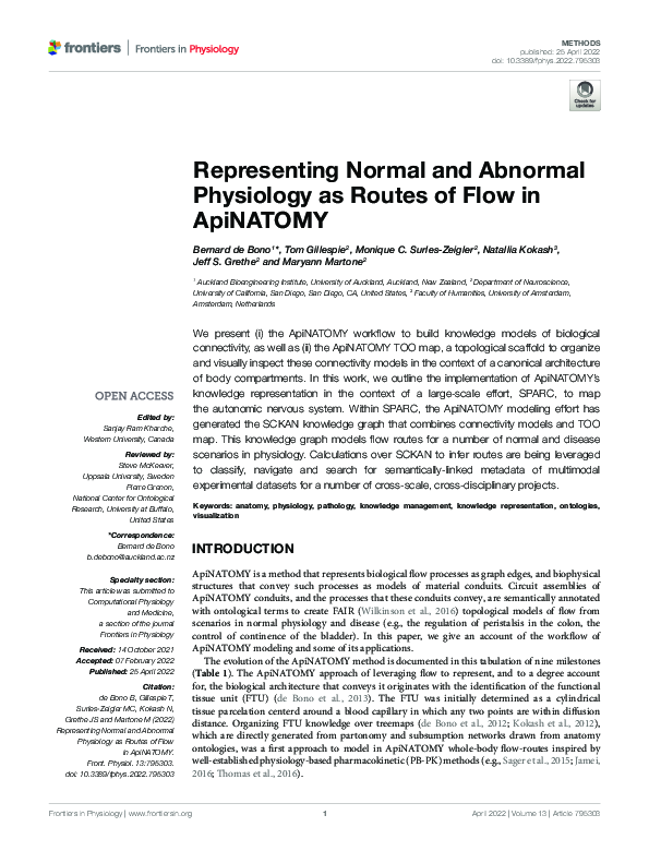(PDF) Representing Normal and Abnormal Physiology as Routes of Flow in ...