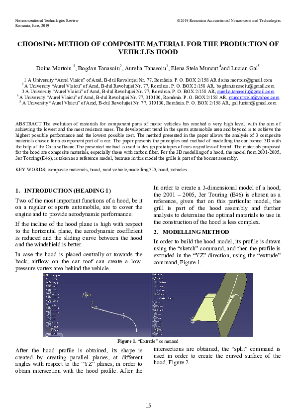 (PDF) Choosing Method of Composite Material for the Production of ...