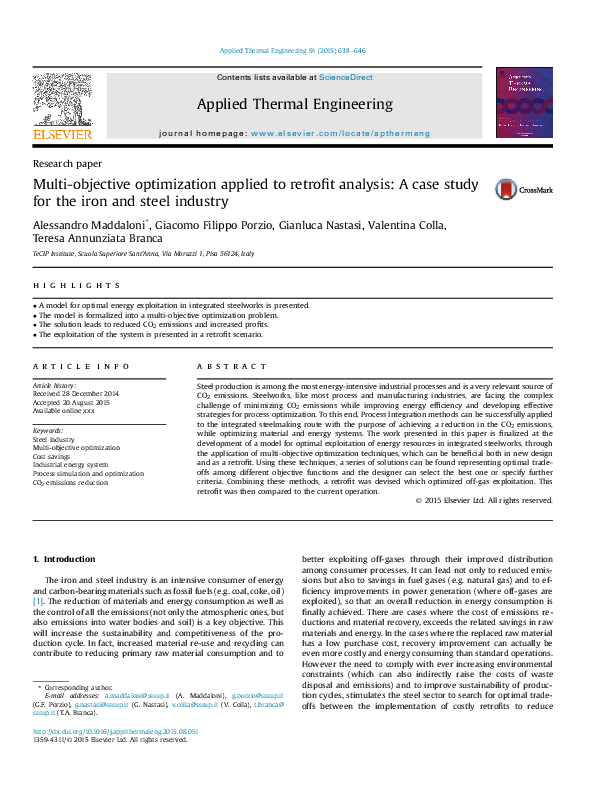 (PDF) Multi-objective optimization applied to retrofit analysis: A case ...