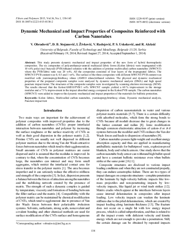 (PDF) Dynamic mechanical and impact properties of composites reinforced ...